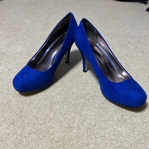 Madden Girl Blue Suede Shoes!!